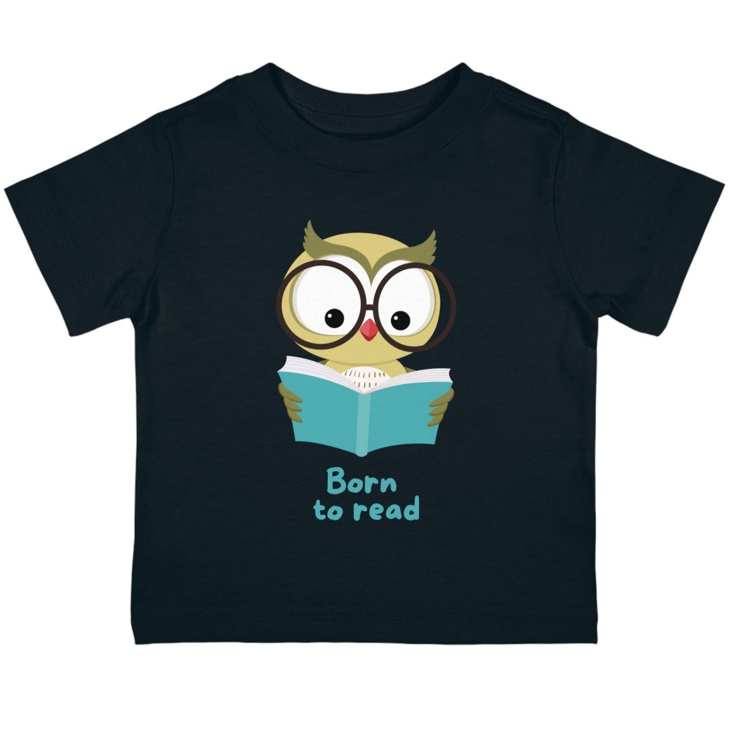 black toddler t-shirt on white background