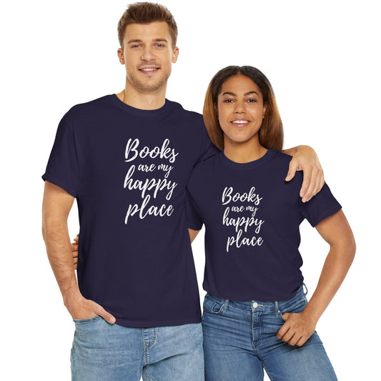 Book Lovers Cotton Tee - blackberry