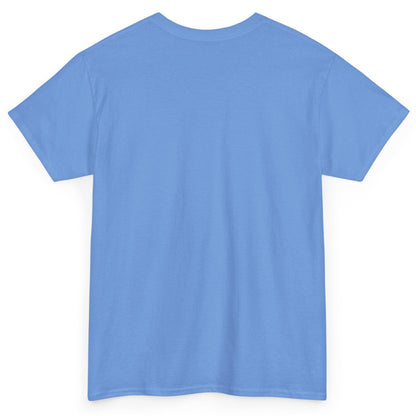 Plain light blue t-shirt on a white background