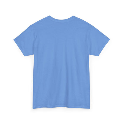 Plain light blue t-shirt on a white background