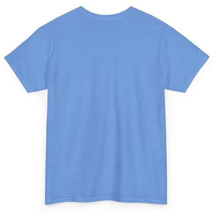 Plain light blue t-shirt on a white background