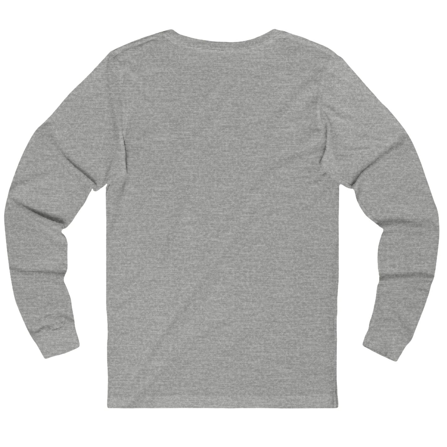 Gray long-sleeve shirt on a white background