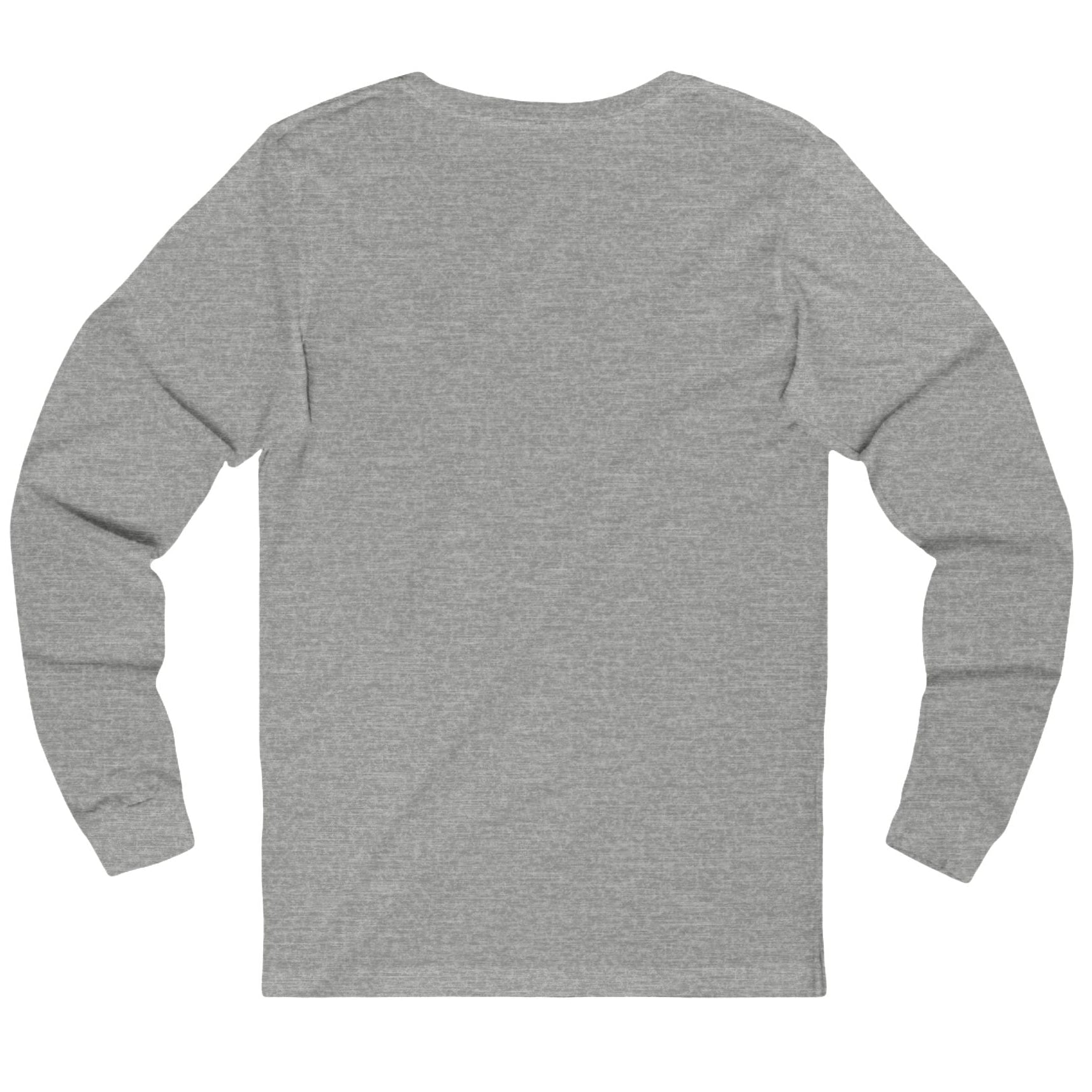 Gray long-sleeve shirt on a white background