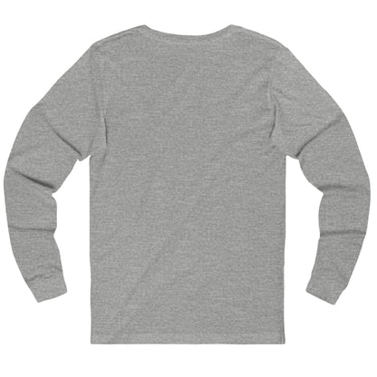 Gray long-sleeve shirt on a white background